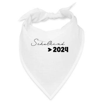 Schulkind 2024 - Bandana - Weiß - Vorne