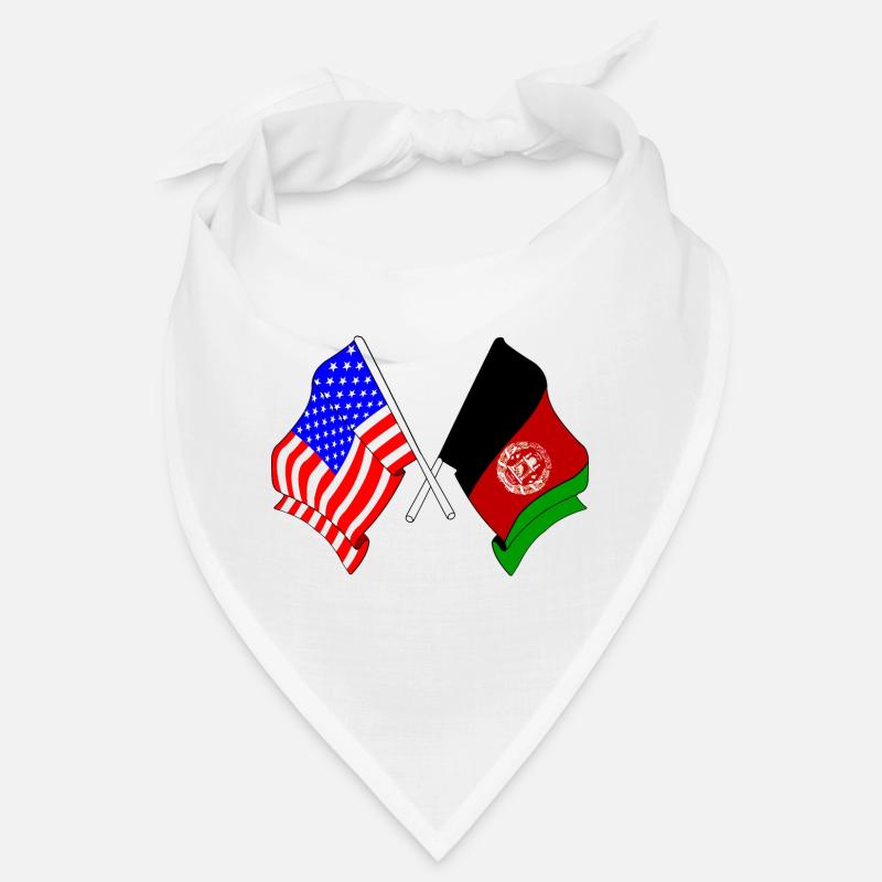 Drapeau des États-Unis Drapeau de l’Afghanistan Bandana