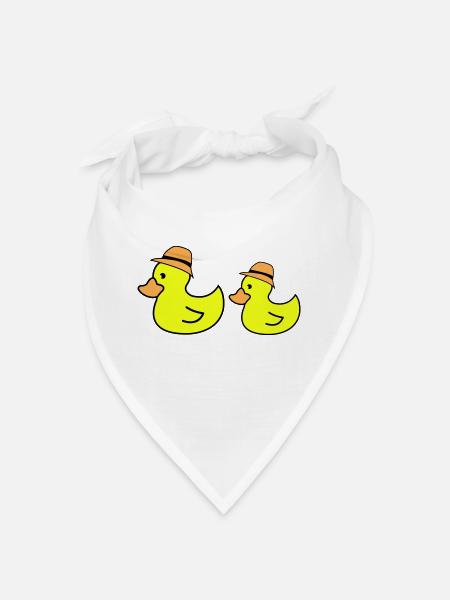 Chapeau de canard - Bandana - blanc - Devant