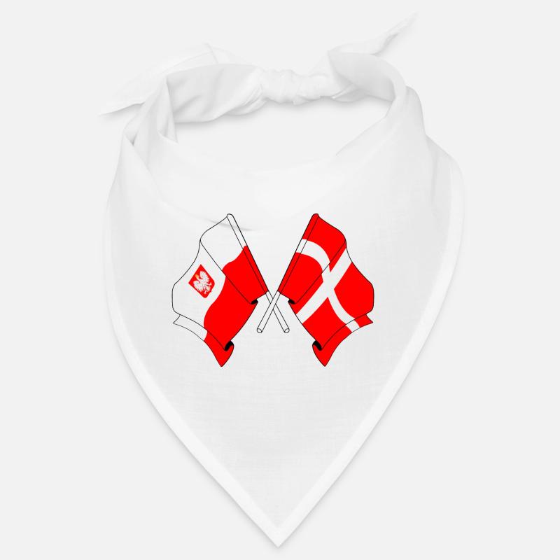 Flag Poland and flag Denmark Bandana