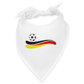 fußball deutschland - Bandana - Weiß - Vorne