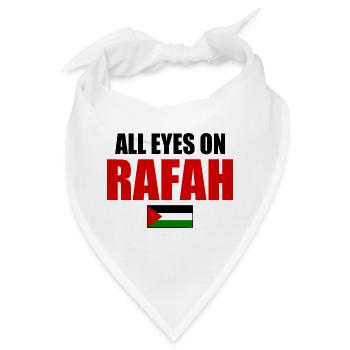all eyes on rafah - Bandana - Weiß - Vorne