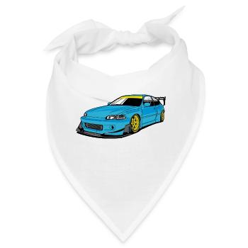 Racing car - Bandana - Weiß - Vorne