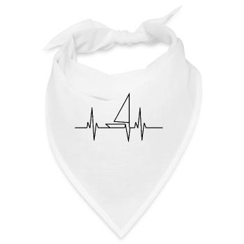 Segelboot Heartbeat Segelboot - Bandana - Weiß - Vorne
