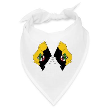 Fahnen querten Sachsen Anhalt - Bandana - Weiß - Vorne