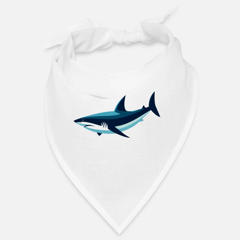 Stylized Shark Bandana