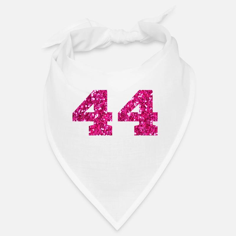 Number 44 Pink Glitter - 44th Anniversary Bandana