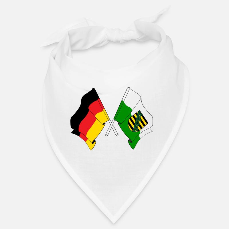 Flag Germany, Saxony Bandana