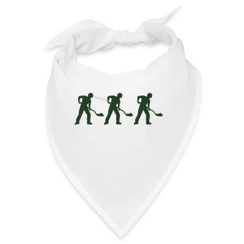 bauarbeiter 3 - Bandana - Weiß - Vorne