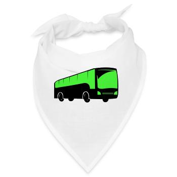 bus busfahren - Bandana - Weiß - Vorne
