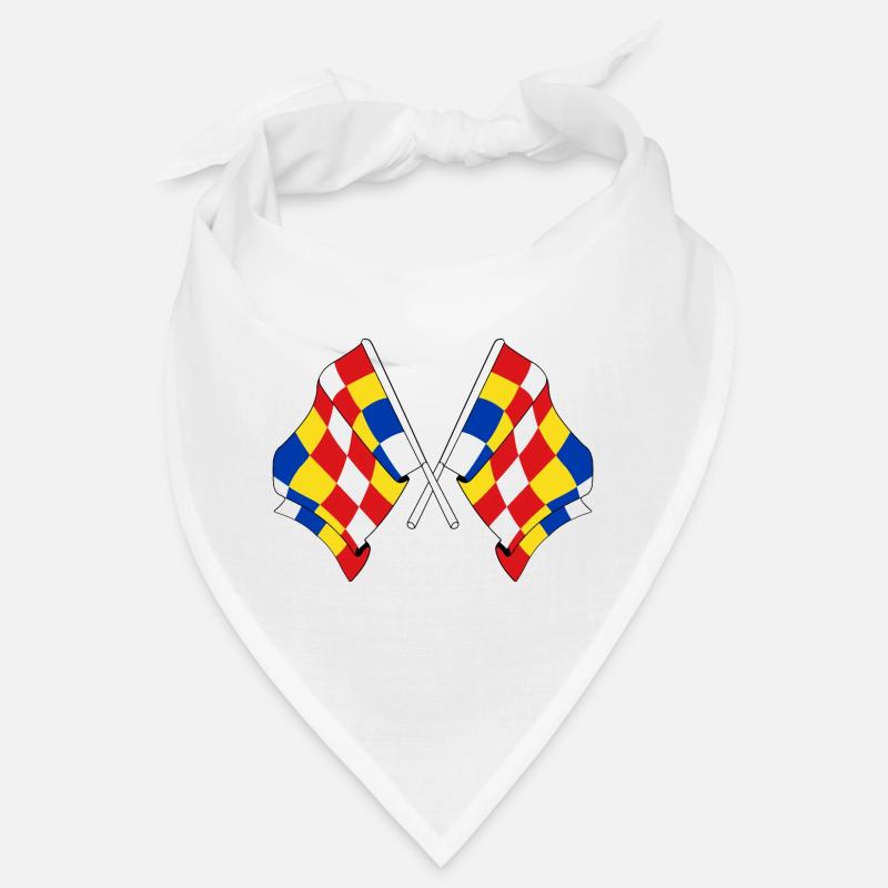 Two flags Antwerp Belgium Bandana