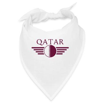 Ich liebe Katar, Eleganz Stil Design - Bandana - Weiß - Vorne