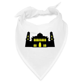 moschee silhouette - Bandana - Weiß - Vorne