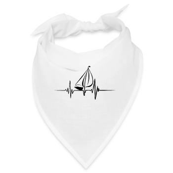 Segelboot Heartbeat Segelboot - Bandana - Weiß - Vorne