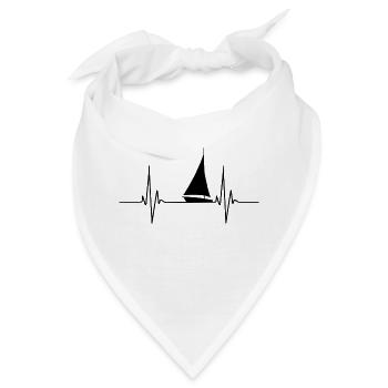 Segelboot Heartbeat Segelboot - Bandana - Weiß - Vorne