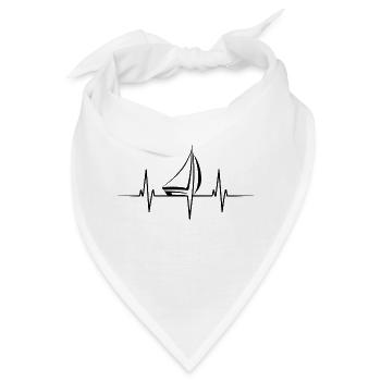 Segelboot Heartbeat Segelboot - Bandana - Weiß - Vorne