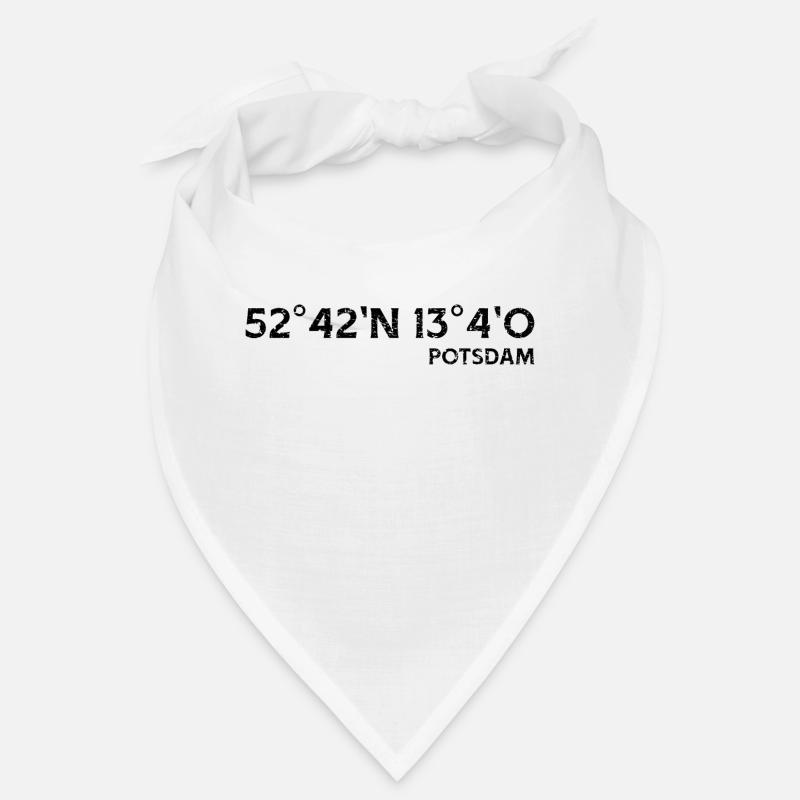 Potsdam Coordinates Souvenir Gift Bandana