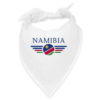 Ich liebe Namibia, Eleganz Stil Design T-Shirt - Bandana - Weiß - Vorne