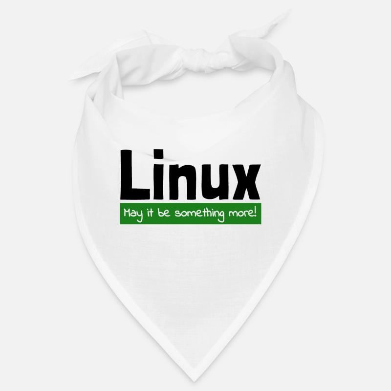 Linux Computer Computerarbeit witzige Sprüche Nerd - Bandana - Weiß