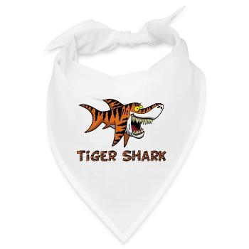 Tigerhai - Bandana - Weiß - Vorne