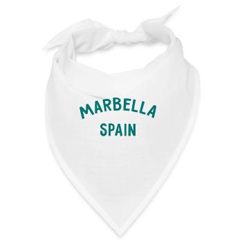 Marbella Spain Spanien Espana - Bandana - Weiß - Vorne