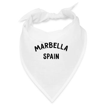 Marbella Spain Spanien Espana - Bandana - Weiß - Vorne