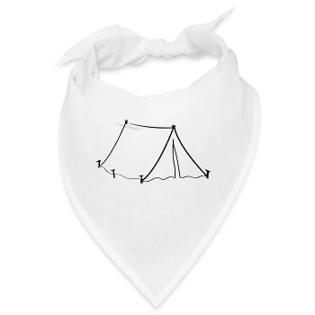 zelt - Bandana - Weiß - Vorne