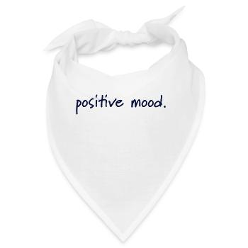 positive mood - Bandana - Weiß - Vorne