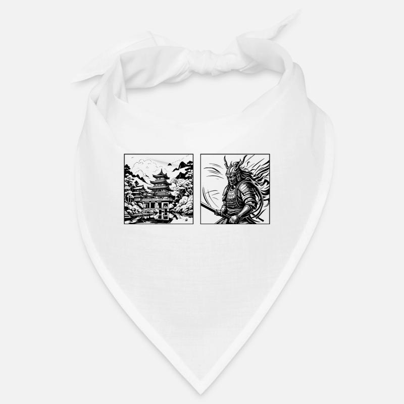 Temple du samouraï - Bandana - blanc
