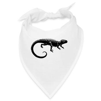 Dinosaurier-Fossil - Bandana - Weiß - Vorne