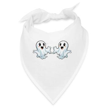 Ghosts Halloween - Bandana - Weiß - Vorne