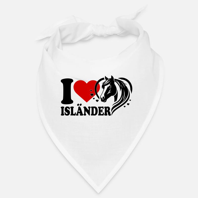 I love Pferd Isländer Bandana