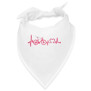 Fahrrad Love Beat - Bandana - Weiß - Vorne