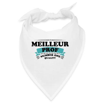 Bester Lehrer - Bandana - Weiß - Vorne