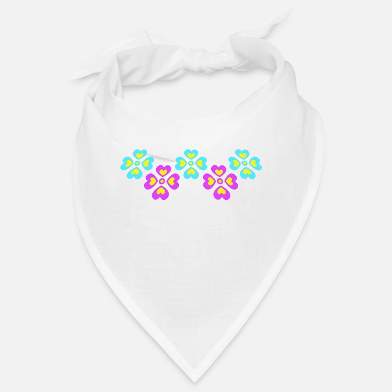 Beaucoup de fleurs colorées belle conception de motif décoratif Bandana