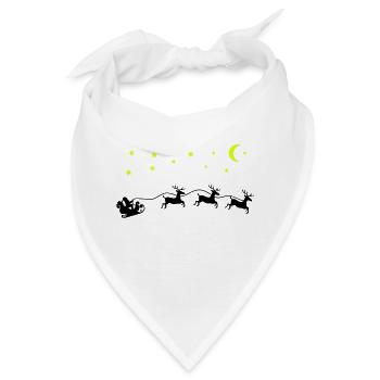 weihnachtsmann weihnachten schlitten - Bandana - Weiß - Vorne