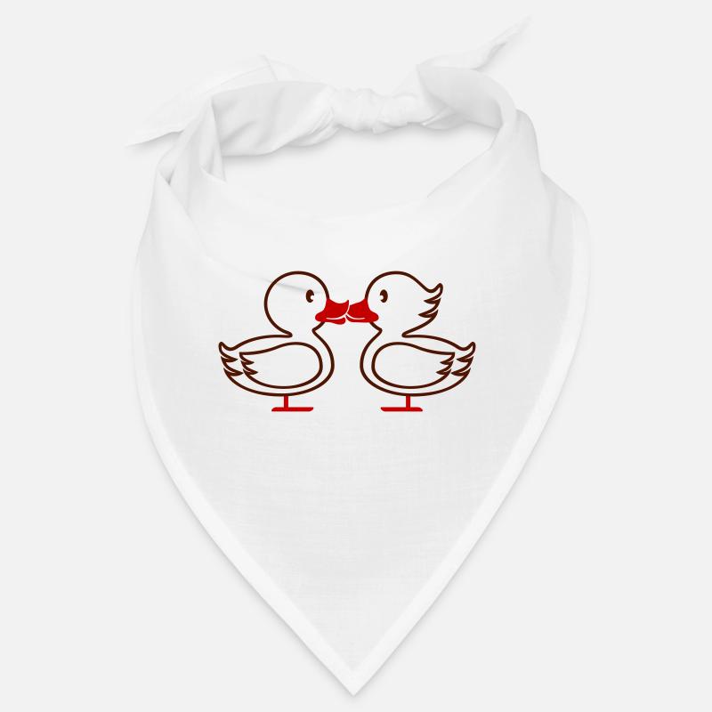 Enten Kuss dunkel Linie Bandana