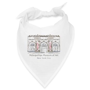 New York City, Metropolitan Museum of Art, USA - Bandana - Weiß - Vorne