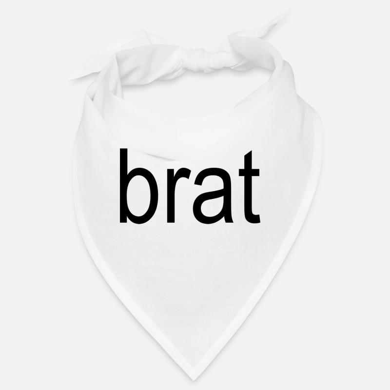 brat black text 5000 Bandana