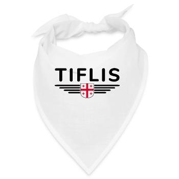 Tiflis Design – Herz Georgiens - Bandana - Weiß - Vorne