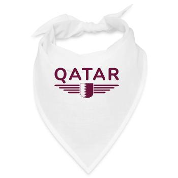 Katar Design – Exklusiv und Modern - Bandana - Weiß - Vorne