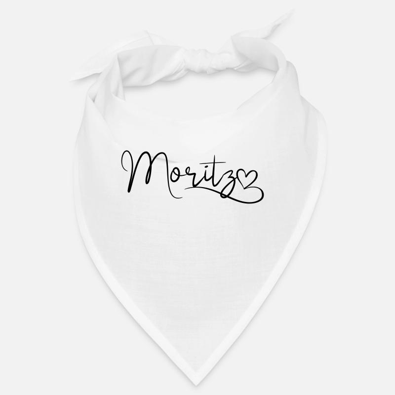 Moritz Last Name First Name Heart Decor Bandana