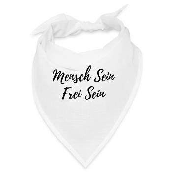 Mensch Sein - Bandana - Weiß - Vorne