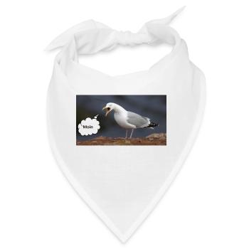 Moin Möwe - Bandana - Weiß - Vorne