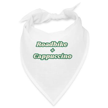 Roadbike + Cappuccino - Bandana - Weiß - Vorne