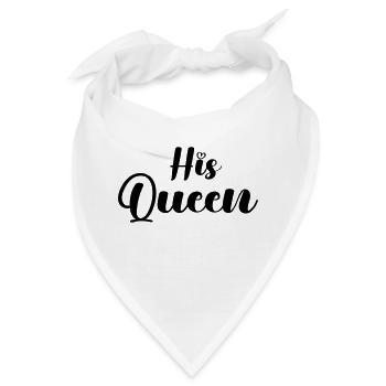 his queen - Bandana - Weiß - Vorne