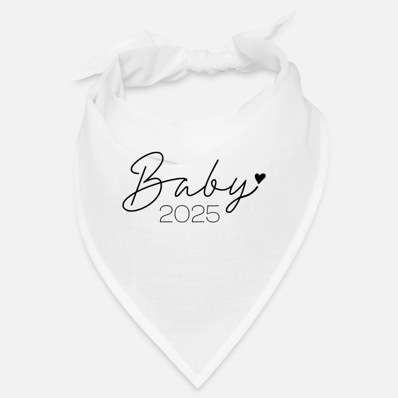 Bébé 2025 Lettrage Bandana
