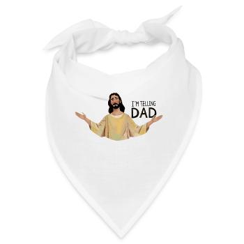 Ich erzähle es Papa - Bandana - Weiß - Vorne