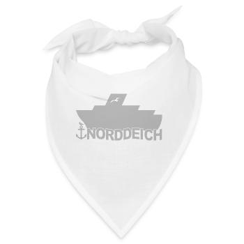 Fähre Norddeich Logo - Bandana - Weiß - Vorne