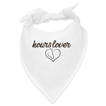 Pferdefreunde - Reiten - Reiter - Bandana - Weiß - Vorne